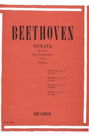 Beethoven L. Sonate N°14 OP 27 N°2 Piano-1 - Prix promo