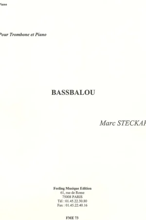 Cette semaine uniquement | Steckar M. Bass Balou Trombone