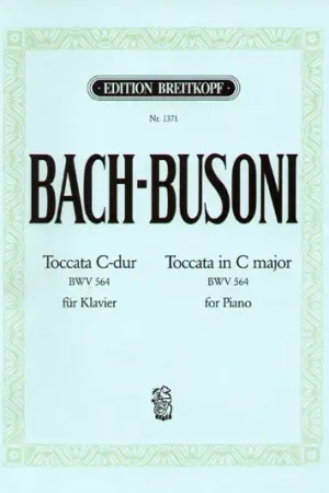 Commandez dès maintenant - Bach J.s./busoni F. Toccata DO Majeur Piano