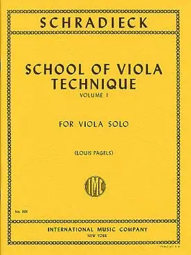 Schradieck H. Ecole de la Technique Vol 1 Alto-1 - Préféré des clients