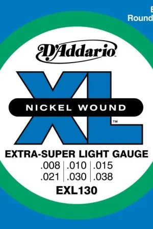 Jeu de Cordes D'addario EXL130 EXTRA-SUPER Light 8/38 | Produit phare