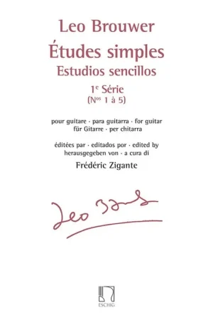Dernier arrivage | Brouwer L. Etudes Simples 1RE Serie Guitare