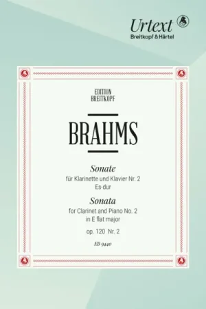 Brahms J. Sonate Opus 120 N°2 Clarinette | Dernières unités