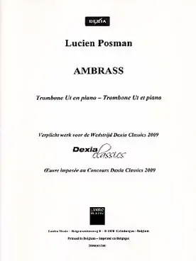Paiement sécurisé - Posman L. Ambrass Trombone