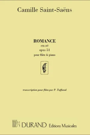 SAINT-SAENS C. Romance en RE OP 51 Flute | Commandez dès aujourd'hui