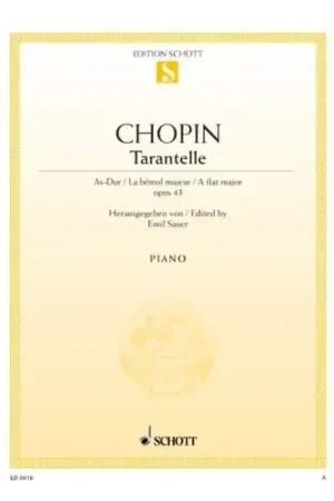 Chopin F. Tarantelle OP 43 Piano - Tout juste arrivé