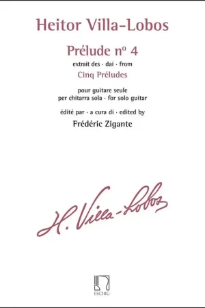 Super offre - VILLA-LOBOS H. Prelude N°4 Guitare