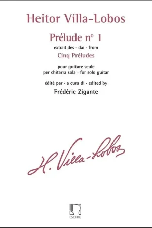 VILLA-LOBOS H. Prelude N°1 Guitare | Coup de cœur des clients