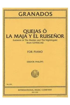 Profitez-en | Granados E. Quejas O la Maja Y EL Ruisenor Piano