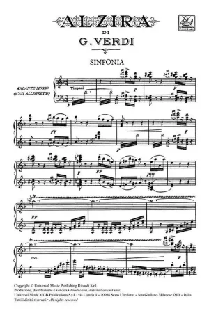 Verdi G. Alzira Chant - Prix cassé