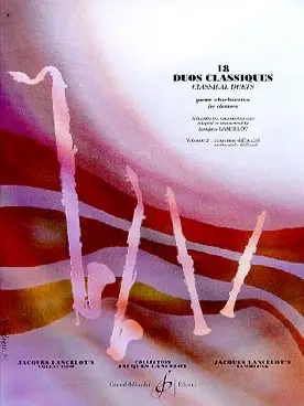 18 Duos Classiques Vol 2 Clarinettes - Prix imbattable