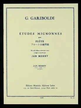 Achetez en ligne - Gariboldi G. 20 Etudes Mignonnes OP 131 Flute