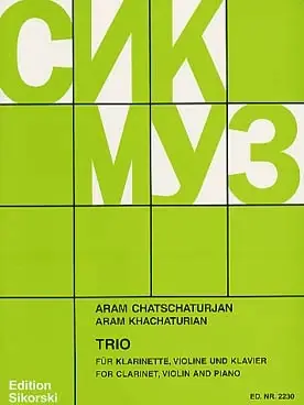 Khatchaturian A. Trio en UT Mineur | Bien noté