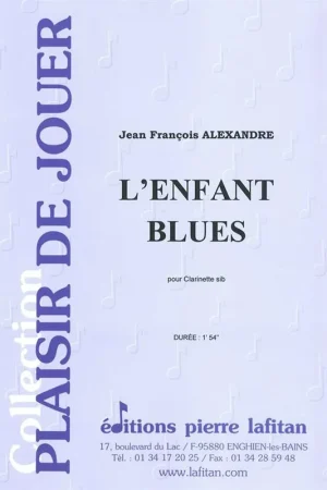 Alexandre J.f. L'enfant Blues Clarinette - Dernier arrivage