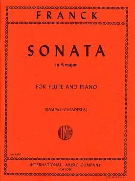 Nouvel arrivage - Franck C. Sonate la Majeur Flute