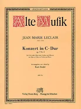 Prix mini - Leclair J.m. Concerto C Dur OP 7/3 Hautbois