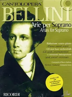 Bellini V. Arie Per Soprano Chant | Produit tendance