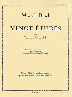 Bien noté - Bitsch M. 20 Etudes Trompette