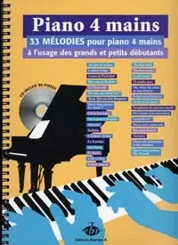 Qualité professionnelle | Piano A 4 Mains 33 Melodies