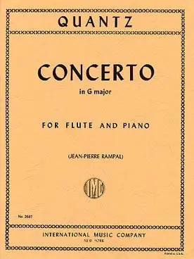 Quantz J.j. Concerto Sol Majeur Flute-1 | Offre limitée