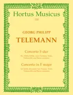 Telemann G.p. Concerto FA Majeur Flute Alto, Cordes | Remise