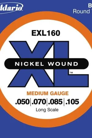 Offre spéciale | Jeu de Cordes Basse D'addario EXL160 XL File Rond Nickel 50-105