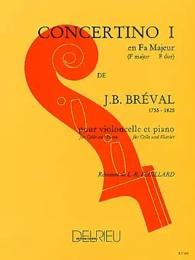 Breval J.b. Concertino N°1 Violoncelle - Très demandé