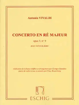 Vivaldi A. Concerto OP 3 N°9 Violon - Bon prix
