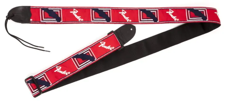 Derniers articles | Sangle Fender Monogrammed Jacquard Rouge/blanche/bleue