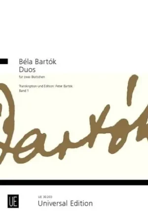 Bartok B. Duos Vol 1 Two Altos | Prix cassé