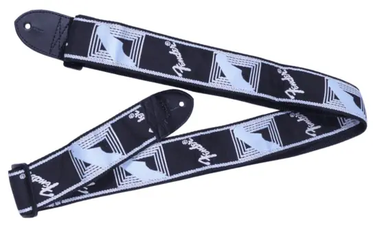 Sangle Fender Monogrammed Jacquard Noire/bleue/grise | Expédition rapide