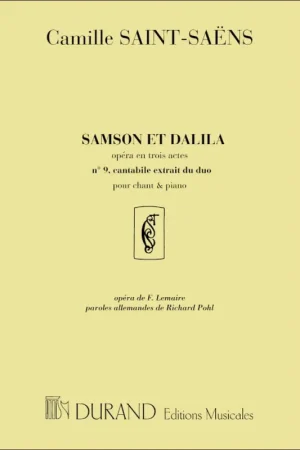 Achetez en ligne - SAINT-SAENS C. Samson et Dalila N°9 Chant