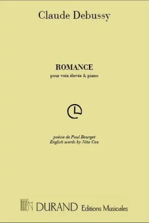Coup de cœur des clients - Debussy C. Romance Chant Piano