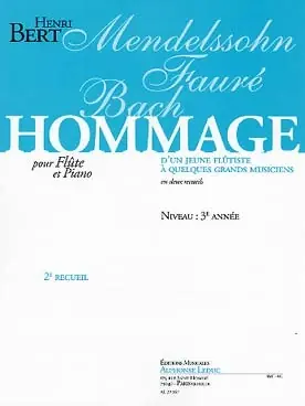Bert H. Hommage D'un Jeune Flutiste Vol 2 Flute | Prix choc
