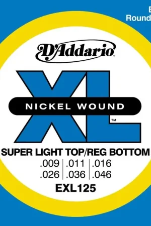 Coup de cœur - Jeu de Cordes D'addario EXL125 Super Light Top/reg Bottom 9/46