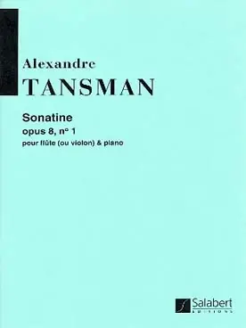 Affaire à saisir - Tansman A. Sonatine OP 8 N°1 Flute