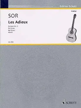 Achetez en ligne | Sor F. Fantaisie Les Adieux Guitare