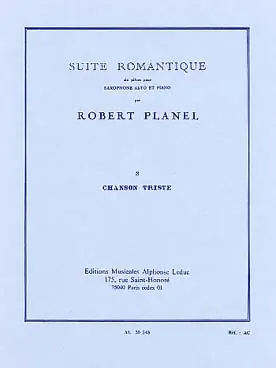 À ne pas manquer - Planel R. Suite Romantique N°3 Saxo Mib