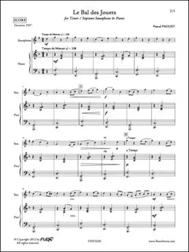 Proust P. le Bal Des Jouets Saxophone Tenor - Best-seller