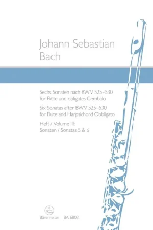 Tout juste arrivé | Bach J.s. 6 Sonates Bwv 525-530 Vol 3 Flute