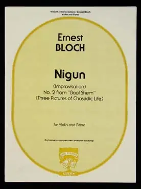 Bloch E. Nigun Violon - Tout nouveau