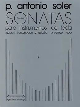 Haute qualité | Soler P.a. Sonatas Vol 4 Piano