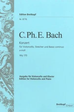 Bach C.p.e. Concerto la Mineur Violoncelle | Tendance