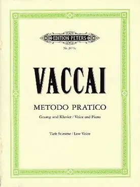 Vaccai N. Methode Pratique de Chant Voix Grave | Nouveau chez nous
