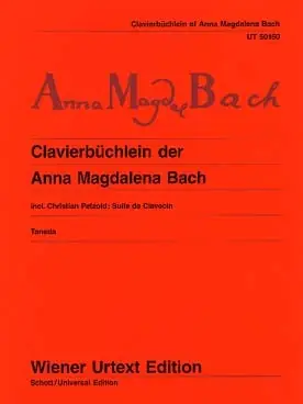 Bach J.s. le Petit Livre D'anna Magdalena Bach Piano | Disponible dès maintenant