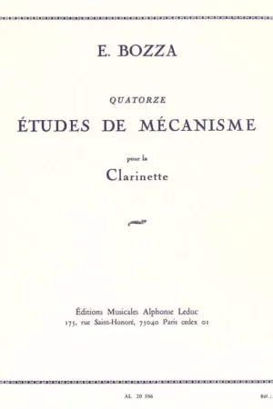 Bozza E. 14 Etudes de Mecanisme Clarinette | Achetez en ligne