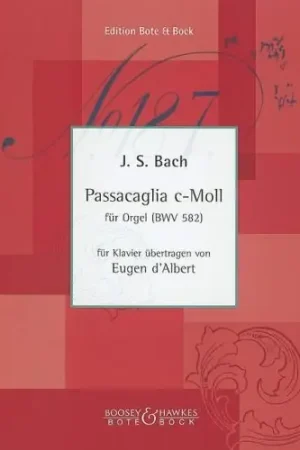 Super prix | Bach J.s. Passacaille c-Moll BWV 582 Piano