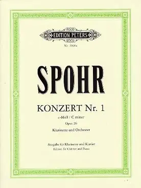 Tout juste arrivé - Spohr L. Concerto N°1 OP 26 Clarinette Piano