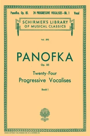 Qualité premium - Panofka H. 24 Vocalises Progressives OP 85 OP 81 CHANT