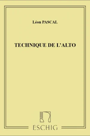Ne manquez pas cette offre - Pascal C. Technique de L'alto